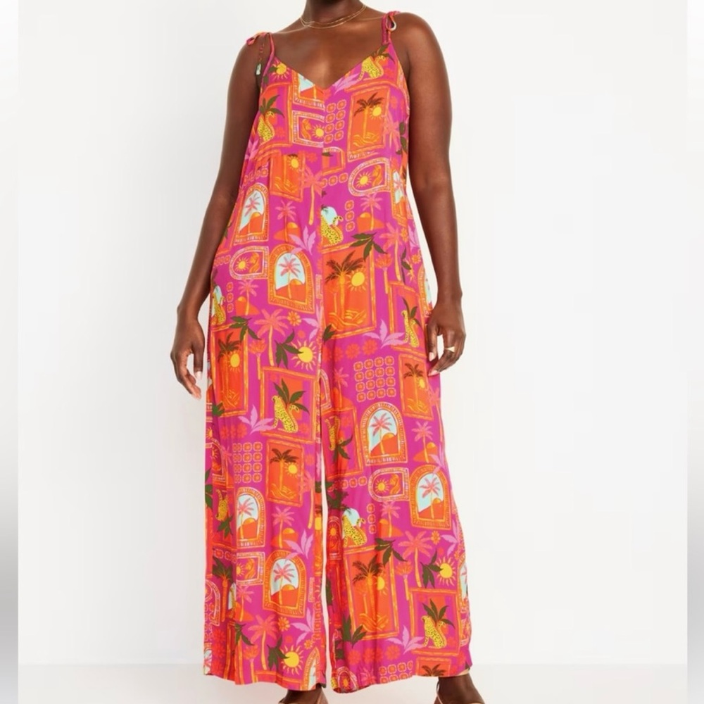 Old Navy Women’s Sleeveless Wide-Leg Jumpsuit
